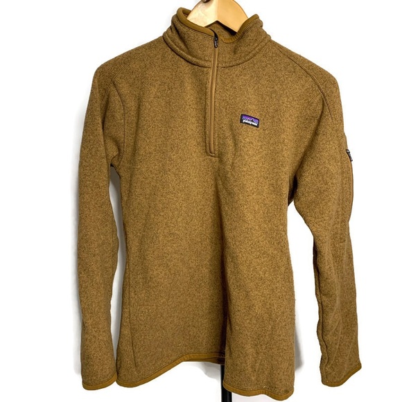 Patagonia Tops - Patagonia Rust Brown 1/4 Zip Better Sweater Jacket